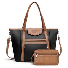 Laptop Bag for Women Designer Leather Laptop Backpack Purse, 16 inch Computer...