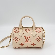 Louis Vuitton Canvas Strawberry Milk Speedy 20 Top Handle Bag Women