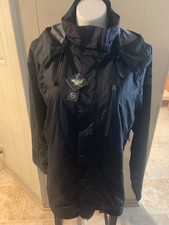 Volvo Official Merchandise Mens Full Zip Windbreaker Whood Black Jacket Sz. M