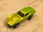 Restored Hot Wheels Redline - US Custom Corvette in Antifreeze!! Free Shipping!!