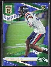 Bryce Hall 2020 Donruss Elite Blue RC /10 #168 New York Jets