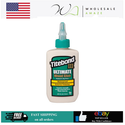 Titebond III Waterproof Wood Glue   4 oz Bottle Professional Grade Woodworking