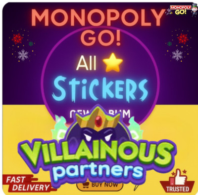 MOGO Stickers 1 - 6 ( Slots PARTNER ) for Monopoly Go CHEAPEST SUPER FAST 24/7