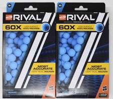 2X Nerf Rival 60X Accu-Round High Impact Refill Boxes Most Accurate F5052