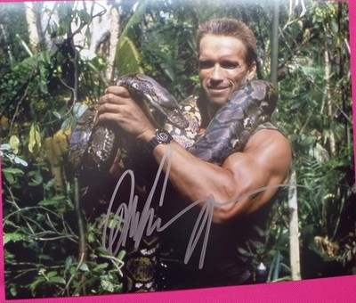 ARNOLD SCHWARZENEGGER Handsignierter 8x10 Terminator mit Holo COA