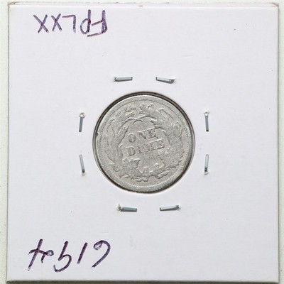 1873 Arrows 10C Seated Liberty Dime with XF Detail Damage #6194 | eBay
