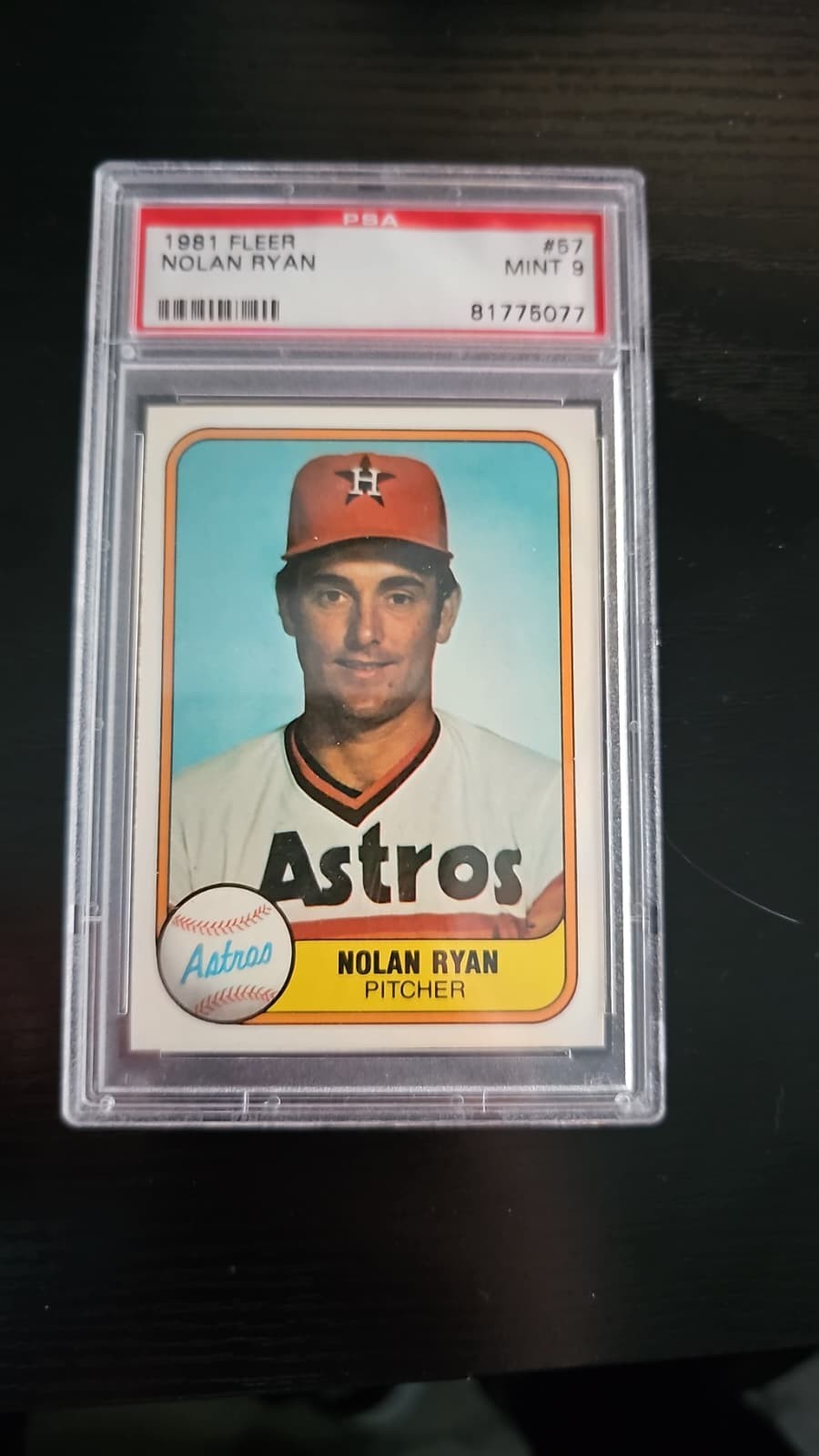 1981 FLEER NOLAN RYAN #57 PSA 9