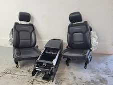 2010-2018 Ram 1500 Black Leather Front Bucket Seats w/Console Power/Heat/Cool