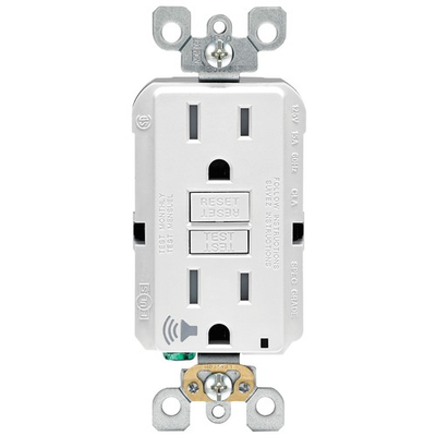 #ad #ad Leviton SmartlockPro GFCI Outlet 15A 125V TR Self Test Audible Alert White $24.57