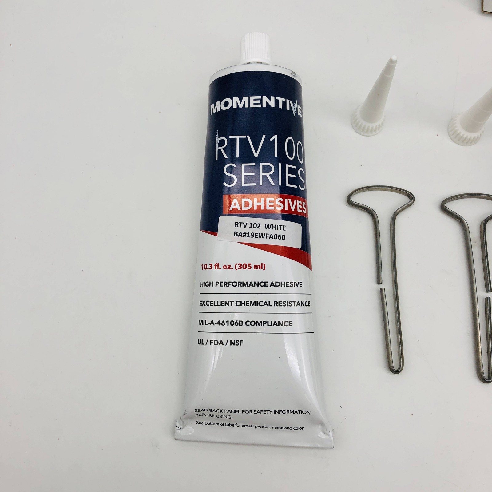 2x Momentive RTV 100 Series Silicon Rubber Adhesive Sealant RTV 102 WH 10.30oz