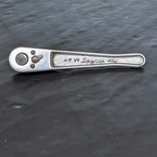 Snap-on Mv71 14 Drive Ratchetsocket Wrench Vintage Usa Mechanic Tools 