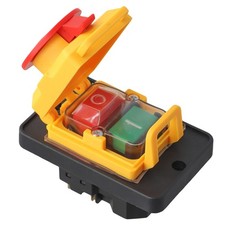 Waterproof 6 Pin Electromagnetic Push Button Switch for Lathe Machine Safety
