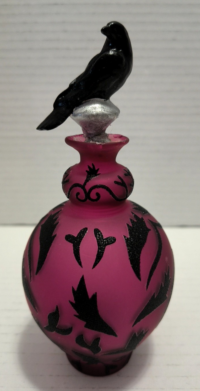 Halloween Ashland Gothic Decorative Purple Glass Potion Bott