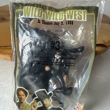 BURGER KING WILD WILD WEST KIDS CLUB MEAL TOY 3 JAMES WEST AND HORSE SEALED NEW