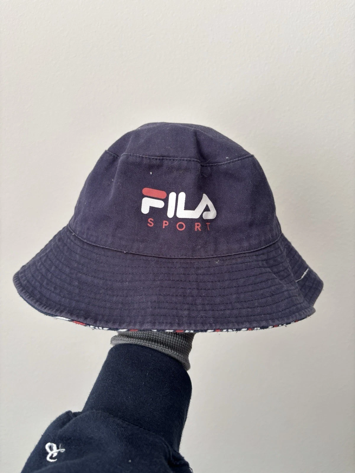 FILA Logo Reversible Bucket Hat Cotton Twill One Size Unisex Y2K
Opens in a new window or tab