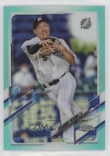 2021 Chrome NPB Nippon Professional Baseball Aqua Refractor Hisanori Yasuda tv5