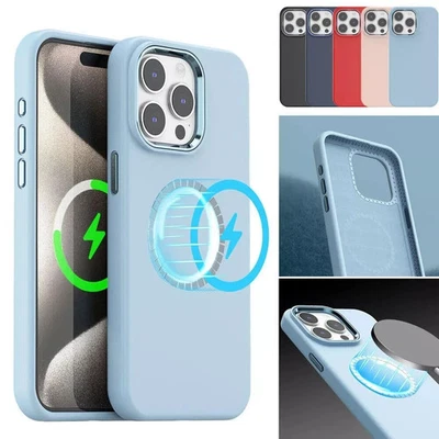 Shockproof Magnetic Magsafe Phone Case For iPhone 16 15 14 13 12 Pro Max Plus - Image 1 of 4