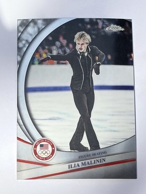 2026 Topps Chrome U.S. Olympics Ilia Malinin Base Card #92 Figure Skating USA
