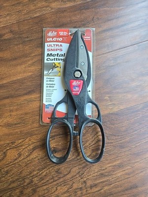Malco ULC10 Ultra Lightweight Metal Cutting Combination Snips, 26 Gauge Cutting