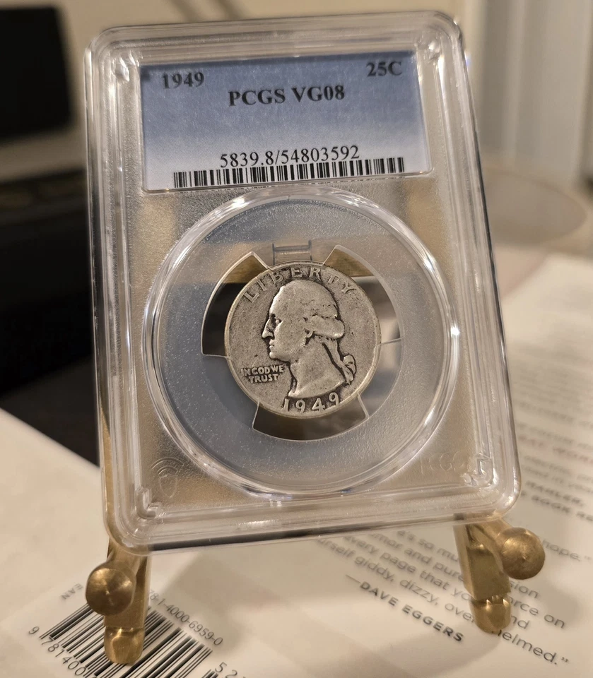 1949 Washington Quarter-PCGS VG08 - Image 3 of 4