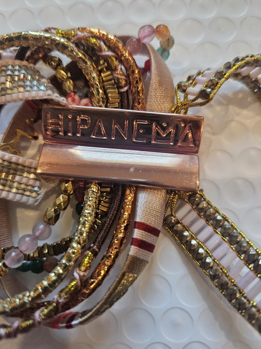 Hipanema Multistrand Boho Bracelet Cuff Coral Pink Beaded Shell Magnetic Clasp Hipanema Bracelet À VENDRE! - PicClick FR main image 3