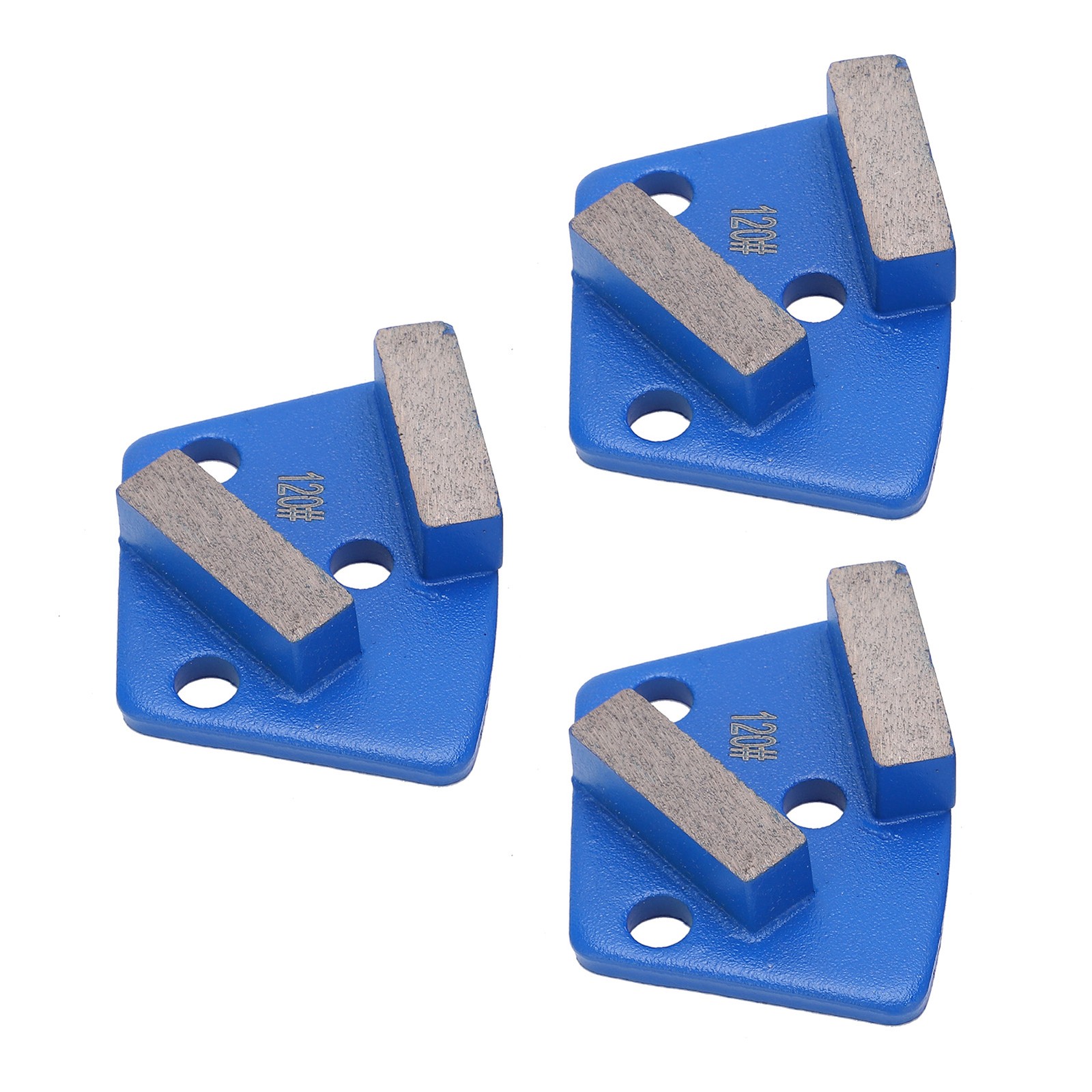 Blue 120 3Pcs Shoes Trapezoid Concrete Floor Aggreesive LW