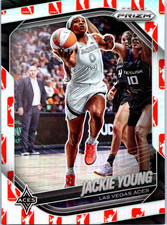 Jackie Young 2025 Panini Prizm WNBA Logo Prizm #23 Las Vegas Aces