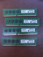 16GB 4x4GB Crucial DDR3 1600MHz PC3-12800 Desktop RAM UDIMM CT51264BA160B