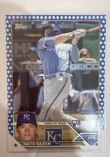 2023 Topps Complete Set - Nate Eaton #557 Blue Star /299 (RC)