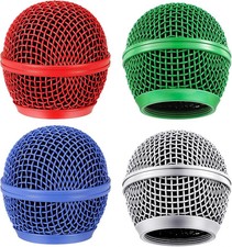 4pcs Beta58a Mesh Microphone Heads Microphone Head Replacement Microphone Grille