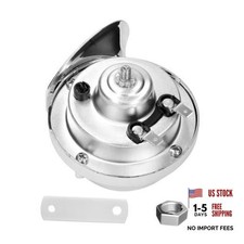 300db Super Loud Train Horn 12v Waterproof Auto Electric Snail Horn Silver