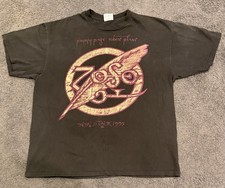 Vintage 1995 Page Plant World Tour Concert T-Shirt XL, Zoso, Led Zeppelin