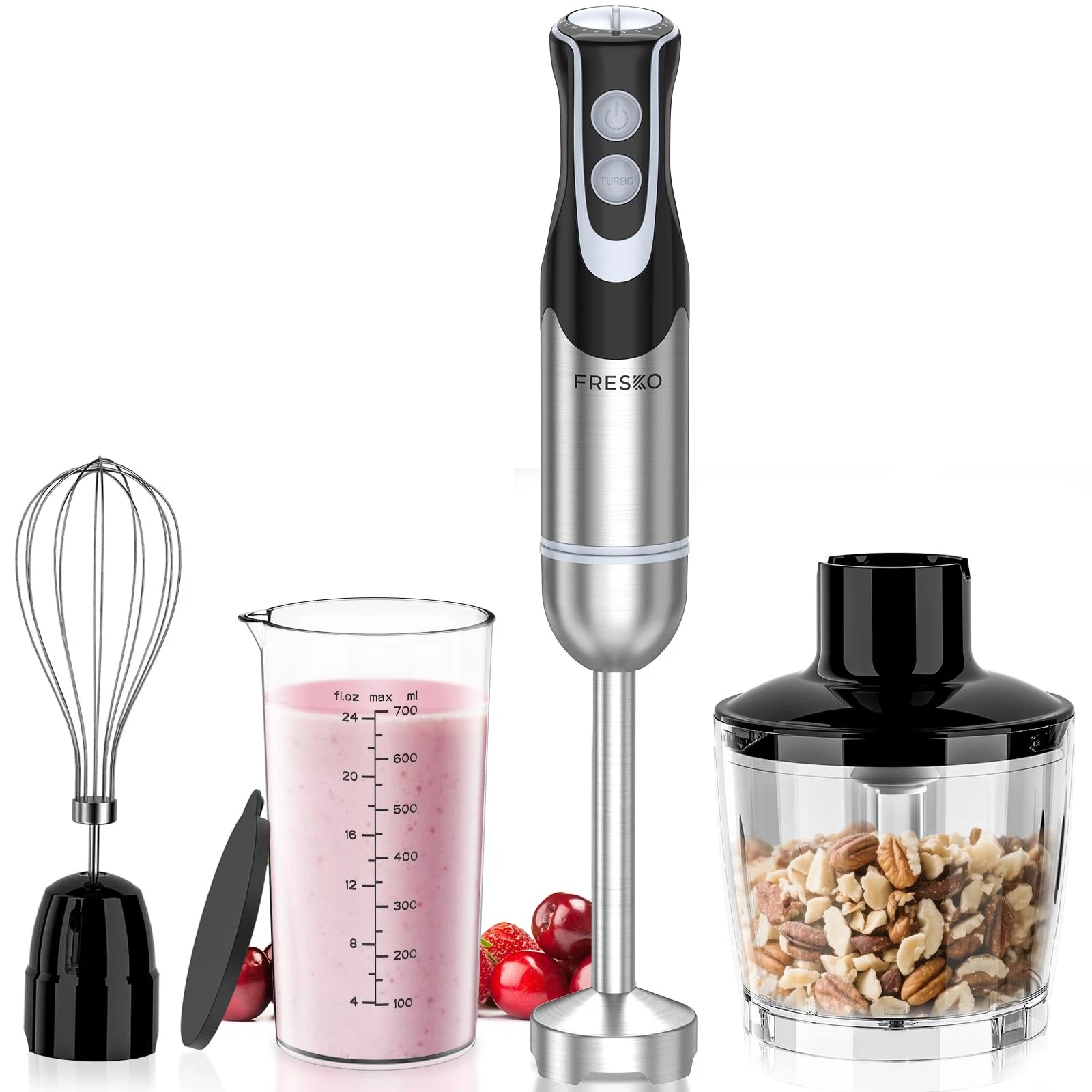 Immersion Blender Handheld, Stainless Steel Hand Stick Mixer with 12-Speeds &...
Opens in a new wind