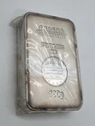 Geiger Edelmetalle 100 Gram Security Line Fine Silver Bar Sealed Light Toning