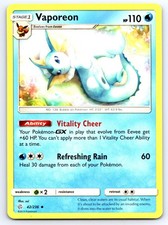 Vaporeon 42/236 Uncommon Cosmic Eclipse Pokemon LP on eBay