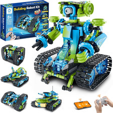 Robot Car Building Kit with Remote Control STEM Gifts for Boys Ages 8-14, Techni
