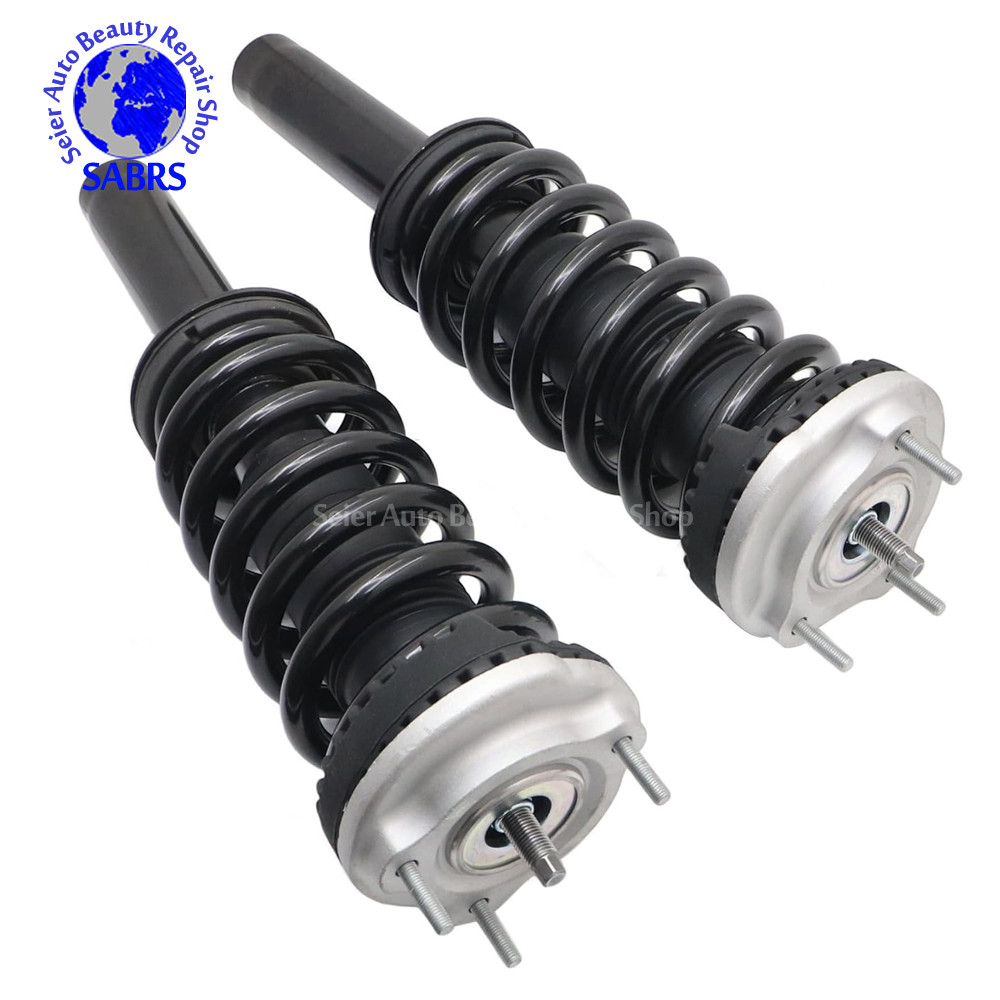 Pair Front Shock Absorber Struts Assys For Maserati Ghibli M157 AWD 670008897