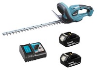 Makita DUH523Z Duh Akku-Heckenschere 18V 52Cm Mit 2X Akku 3Ah + LadegeräT DC18RC