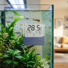 External Mount Digital Aquarium Thermometer for Unobstructed Viewing and Safety