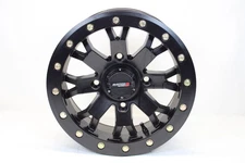 4/137 System 3 Off-Road SB-4 Beadlock Wheel 14x7 4.0 + 3.0 Matte Black-CAN-AM
