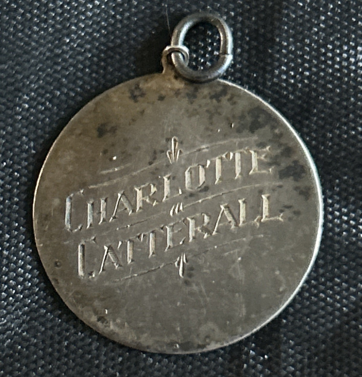 Antique Sterling Silver Charm Pendant Fob Charlotte Catterall SN 31-2899 B.T.O