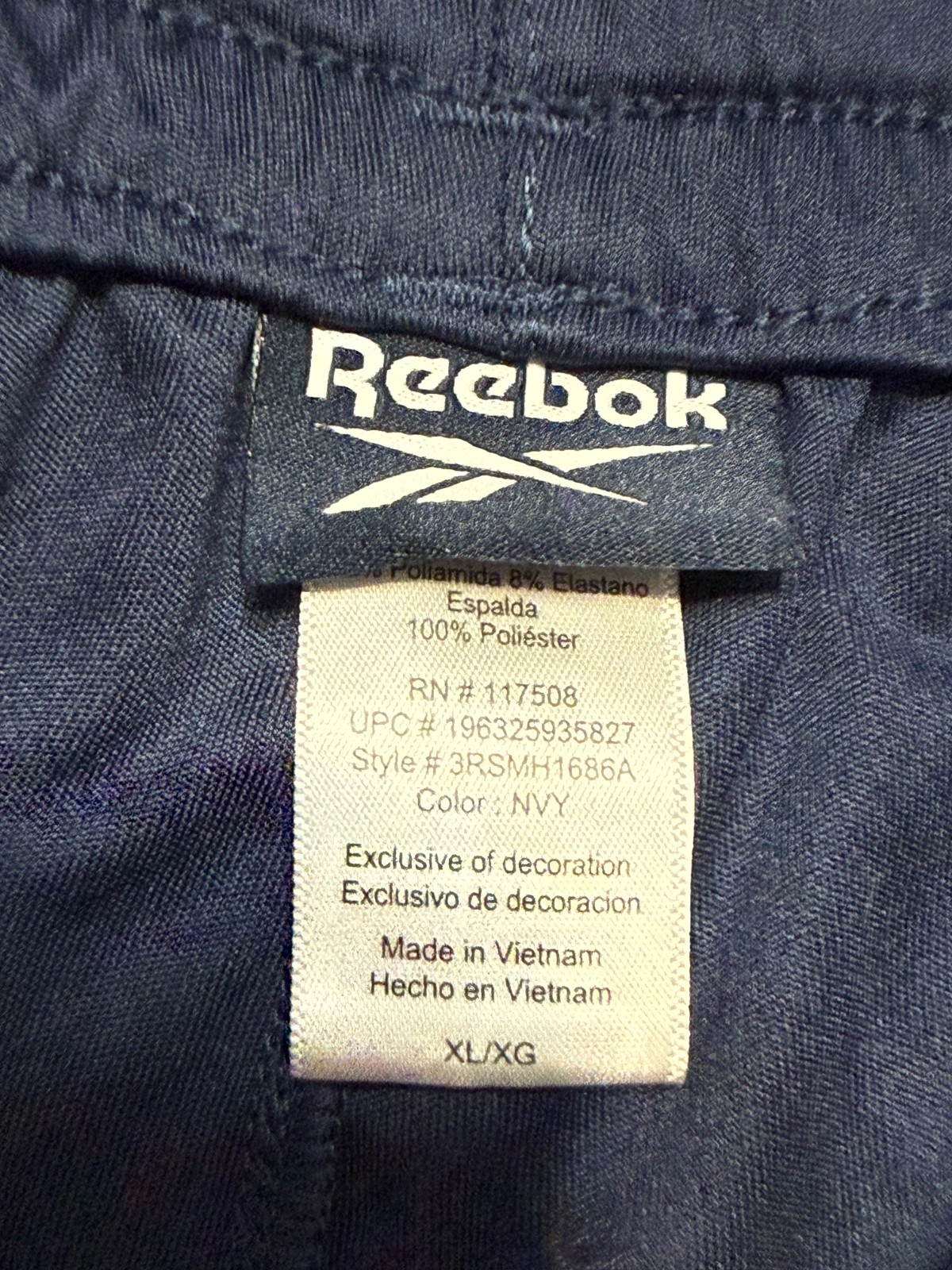 Reebok Shorts, Men's Size Small, Blue, Pull On, Basketball Shorts thumbnail 6