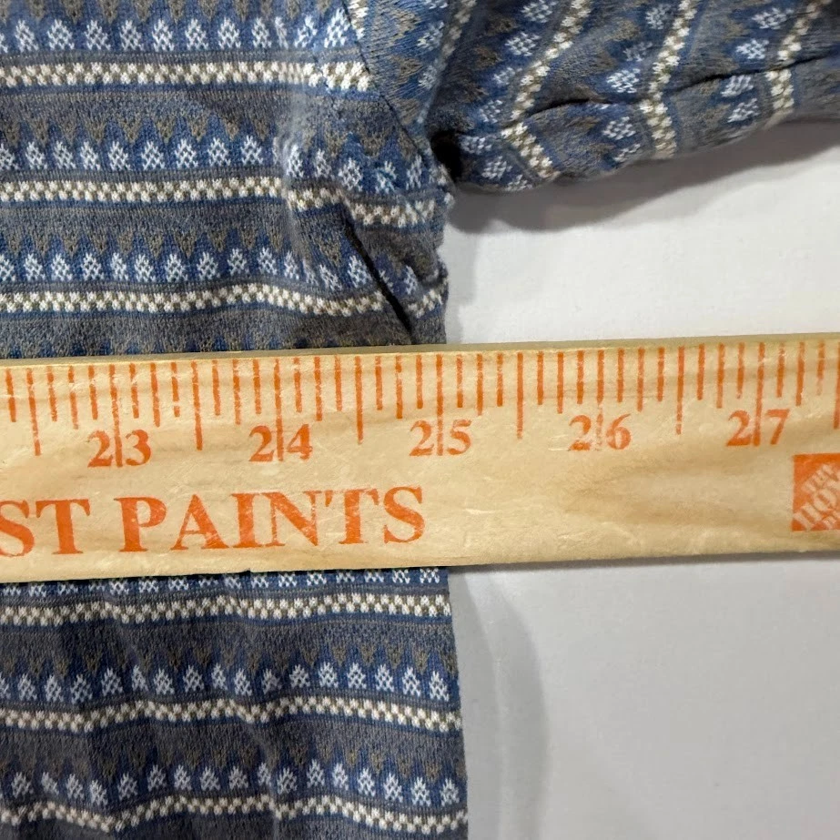 Vintage Pebble Beach Polo Shirt Men’s XXL Gray Blue Geometric Mercerized Cotton - Image 4 of 4