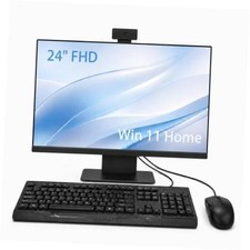 24" FHD All in One Desktop Computer, i5 CPU, 8GB RAM 256GB SSD, All-in-One