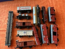 KONVOLUT 12 Wagon Verschiedener Hersteller DC BASTELWARE H0  ZUM REPARIEREN