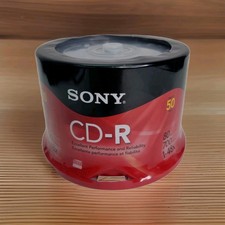 Sony CD-R 48x 700MB 80min 50 Pack Spindle Blank Discs New Sealed Recordable