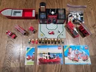 LOT OF 3 VINTAGE LEGO TOWN FIRE HOUSE BOAT & VEHICLES + EXTRAS 6385 6366 & 4020