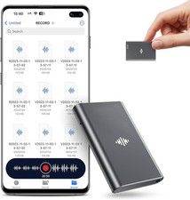 Magnetic Voice Recorder 128GB Recording Device with DSP4.0 AI Noise Cancellation