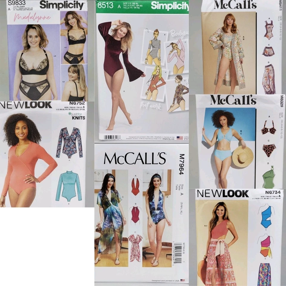 UNCUT! U-PICK Sewing Patterns Activewear Swimwear Men Women Simplicity Burda etc - Image 3 of 3
