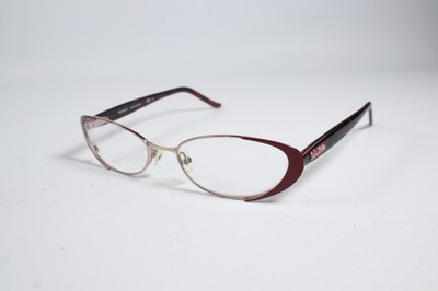 Max and Co Brille M&CO 125 Damen Rot/Gold Vollrand Metall Brille Brillengestell